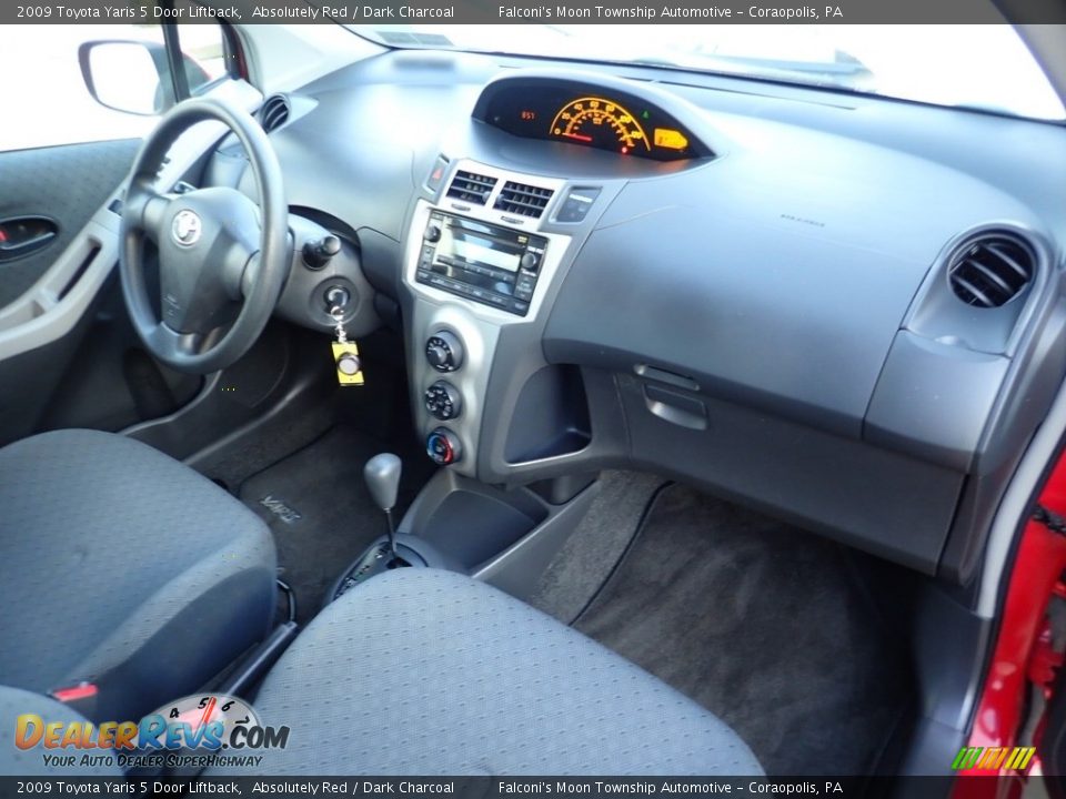 2009 Toyota Yaris 5 Door Liftback Absolutely Red / Dark Charcoal Photo #12