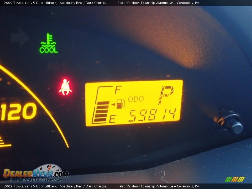 2009 Toyota Yaris 5 Door Liftback Absolutely Red / Dark Charcoal Photo #25