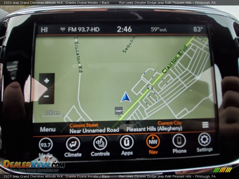 2020 Jeep Grand Cherokee Altitude 4x4 Granite Crystal Metallic / Black Photo #17