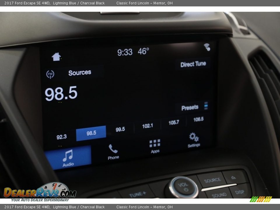 2017 Ford Escape SE 4WD Lightning Blue / Charcoal Black Photo #10