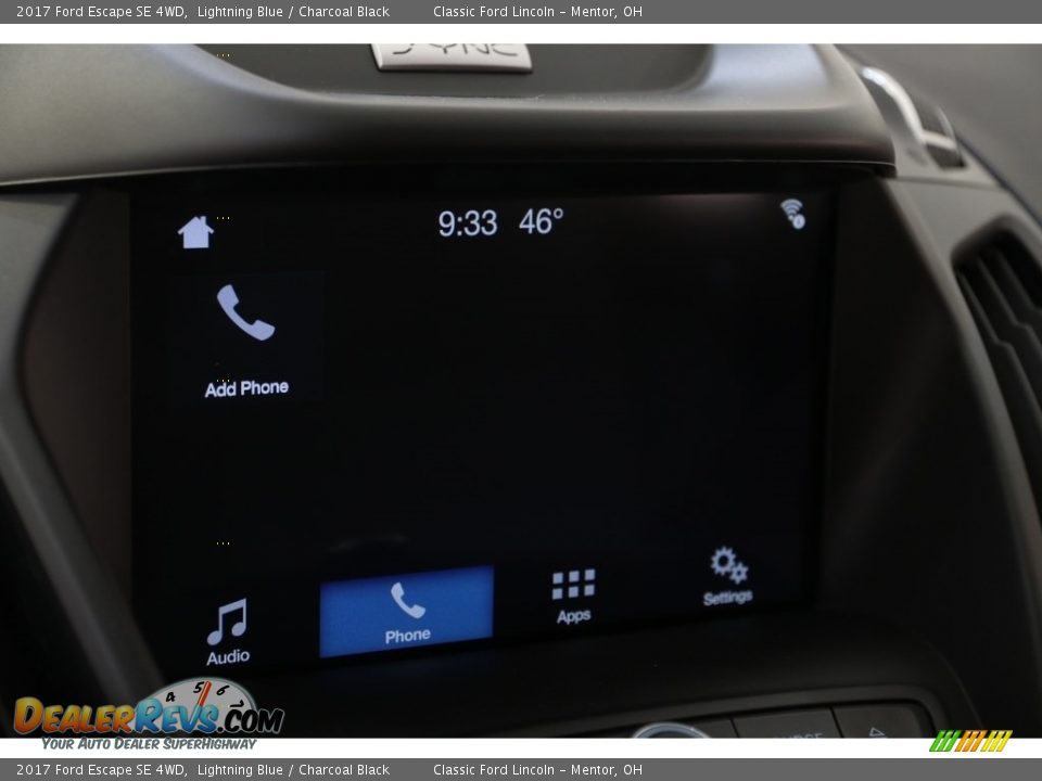 2017 Ford Escape SE 4WD Lightning Blue / Charcoal Black Photo #11