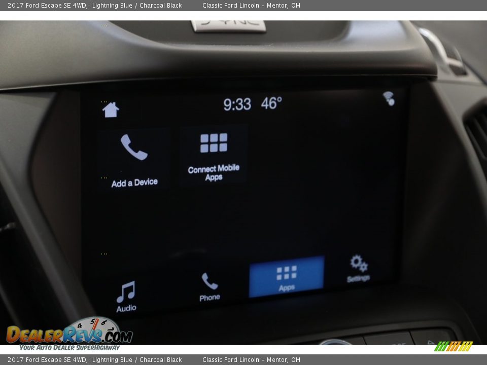 2017 Ford Escape SE 4WD Lightning Blue / Charcoal Black Photo #12