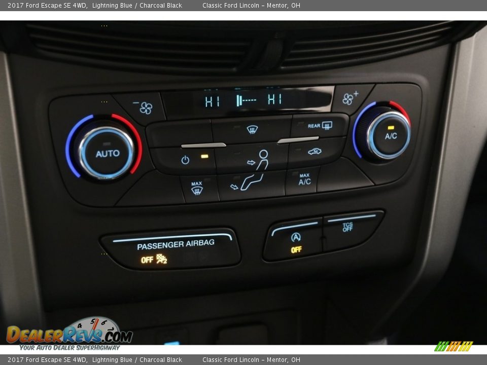 2017 Ford Escape SE 4WD Lightning Blue / Charcoal Black Photo #14