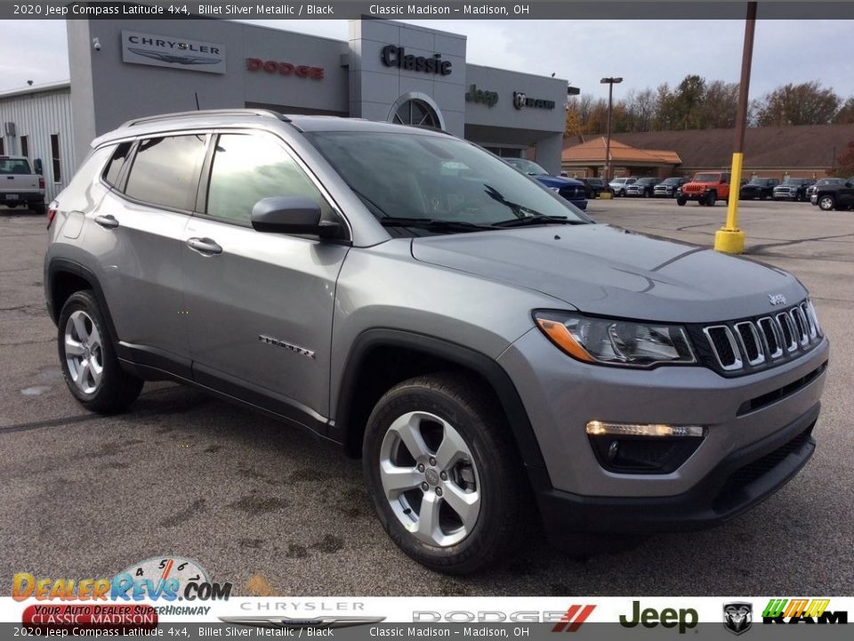 2020 Jeep Compass Latitude 4x4 Billet Silver Metallic / Black Photo #1