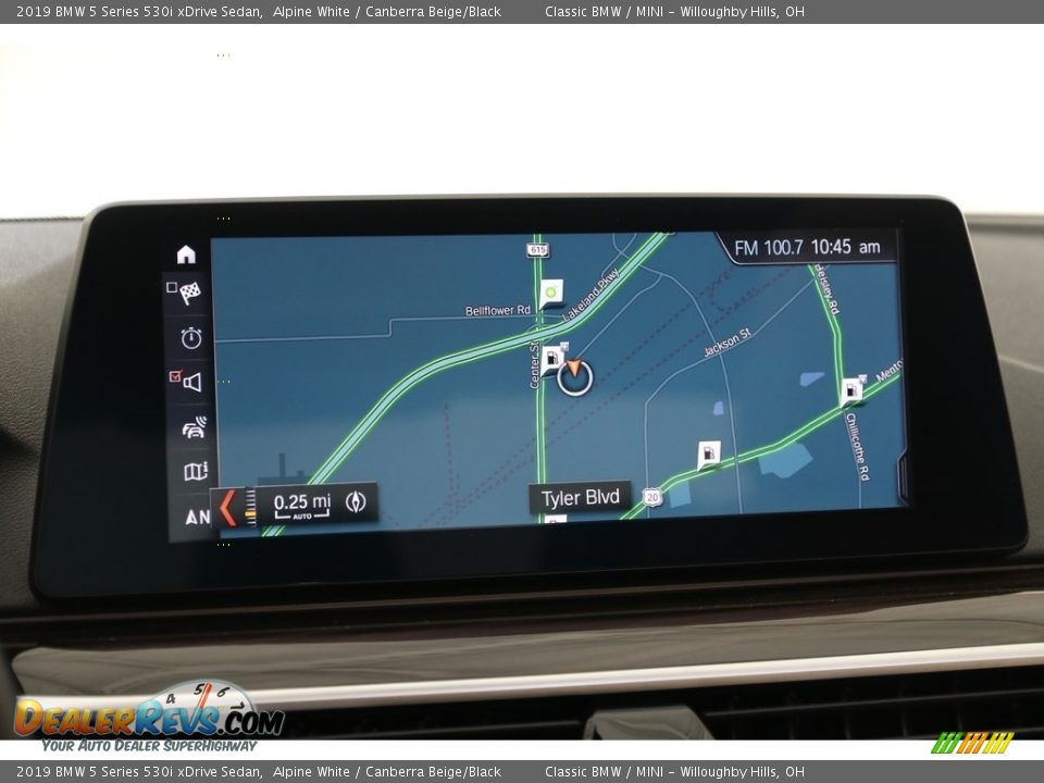 2019 BMW 5 Series 530i xDrive Sedan Alpine White / Canberra Beige/Black Photo #12