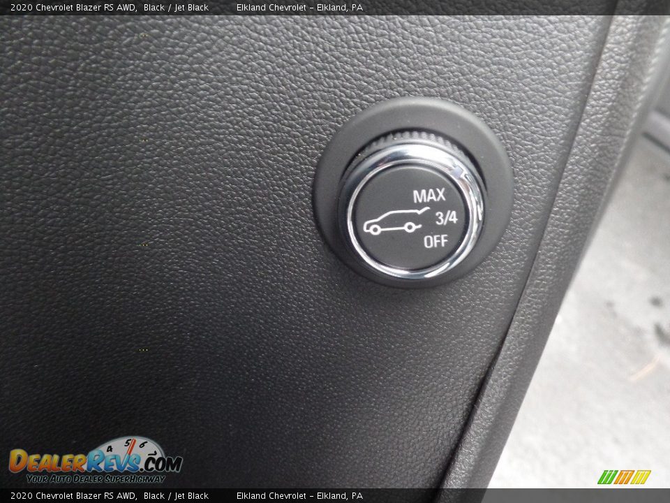 2020 Chevrolet Blazer RS AWD Black / Jet Black Photo #23