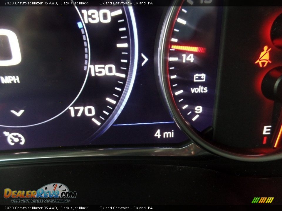 2020 Chevrolet Blazer RS AWD Black / Jet Black Photo #29
