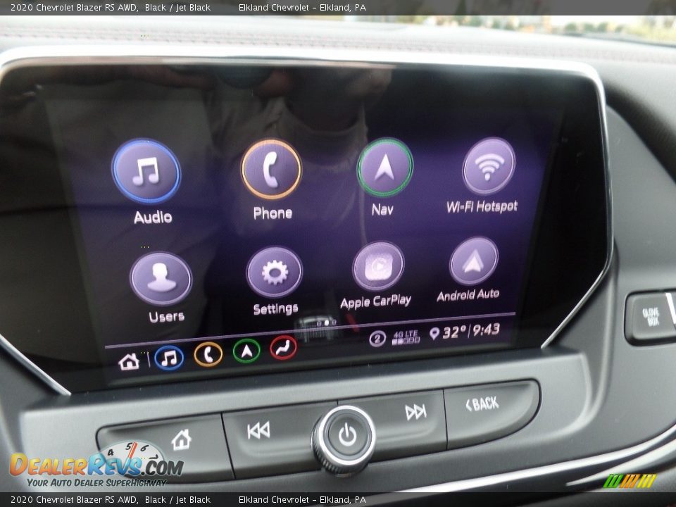 2020 Chevrolet Blazer RS AWD Black / Jet Black Photo #31