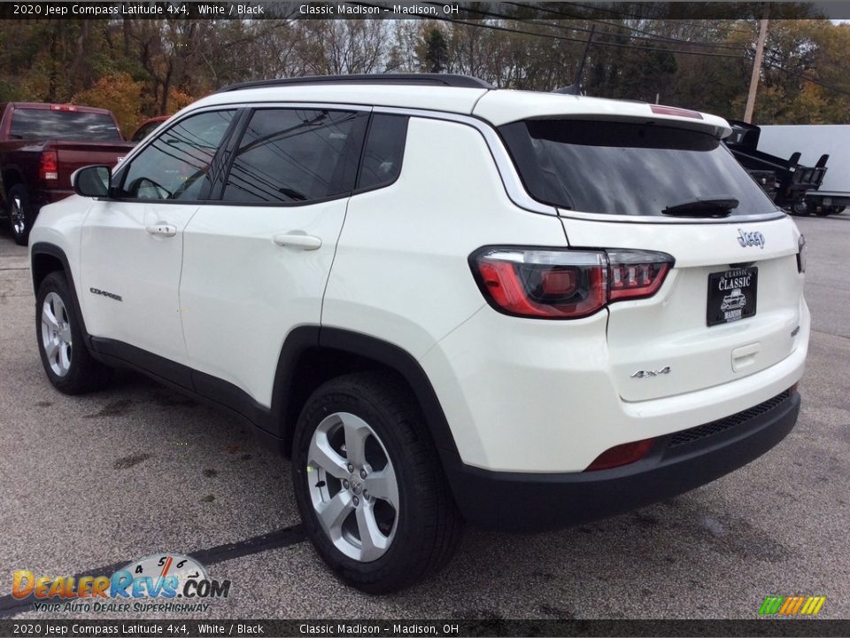 2020 Jeep Compass Latitude 4x4 White / Black Photo #7