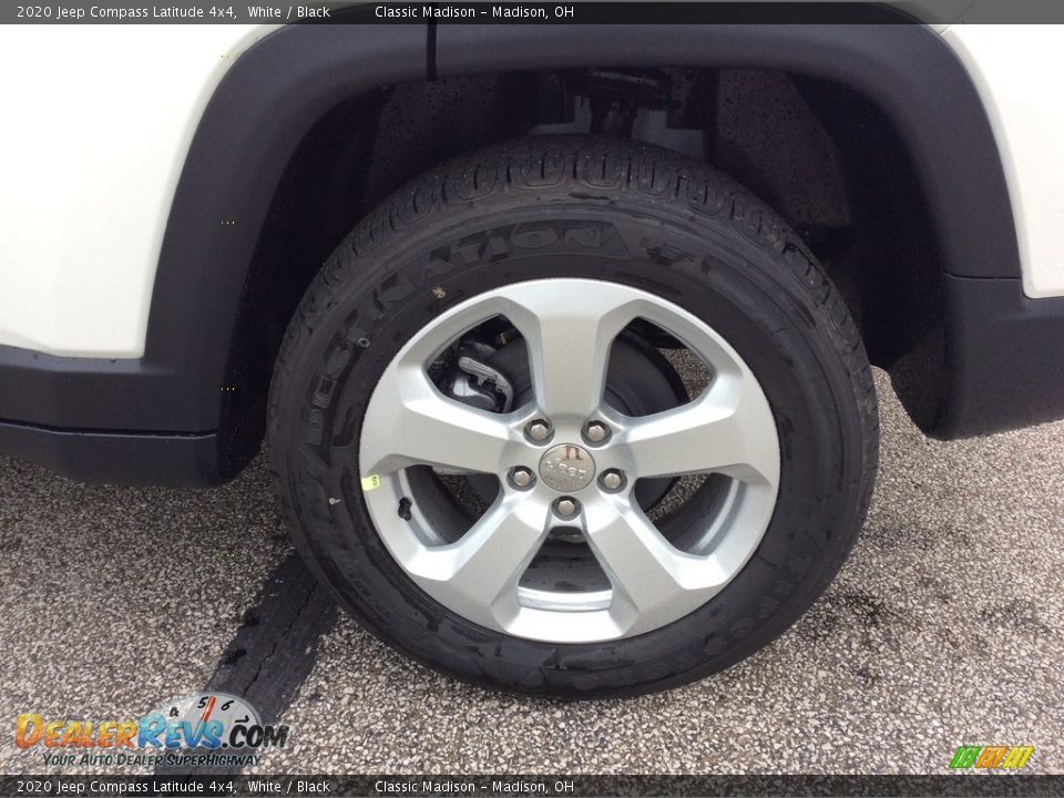 2020 Jeep Compass Latitude 4x4 White / Black Photo #9