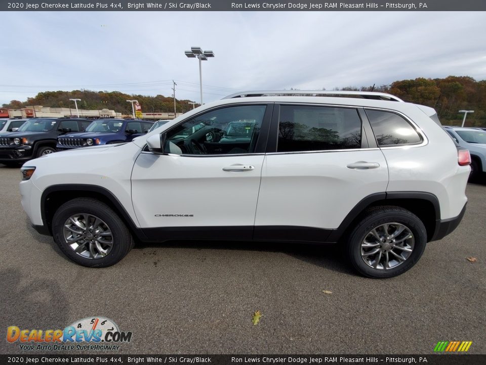 2020 Jeep Cherokee Latitude Plus 4x4 Bright White / Ski Gray/Black Photo #2