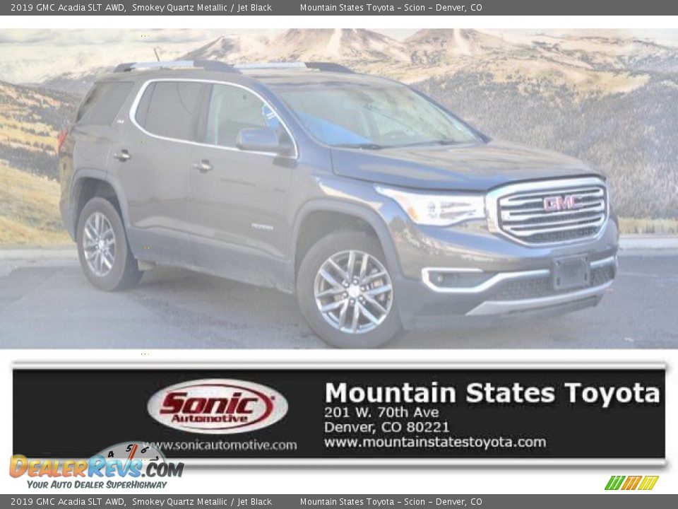 2019 GMC Acadia SLT AWD Smokey Quartz Metallic / Jet Black Photo #1