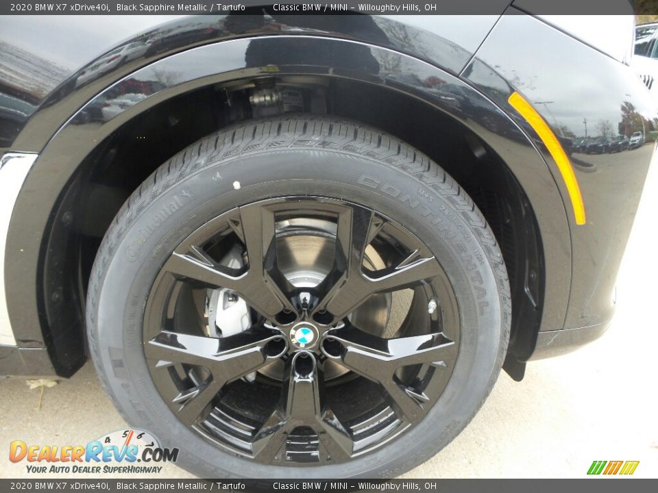 2020 BMW X7 xDrive40i Black Sapphire Metallic / Tartufo Photo #2