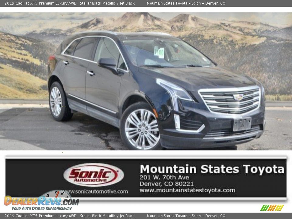 2019 Cadillac XT5 Premium Luxury AWD Stellar Black Metallic / Jet Black Photo #1