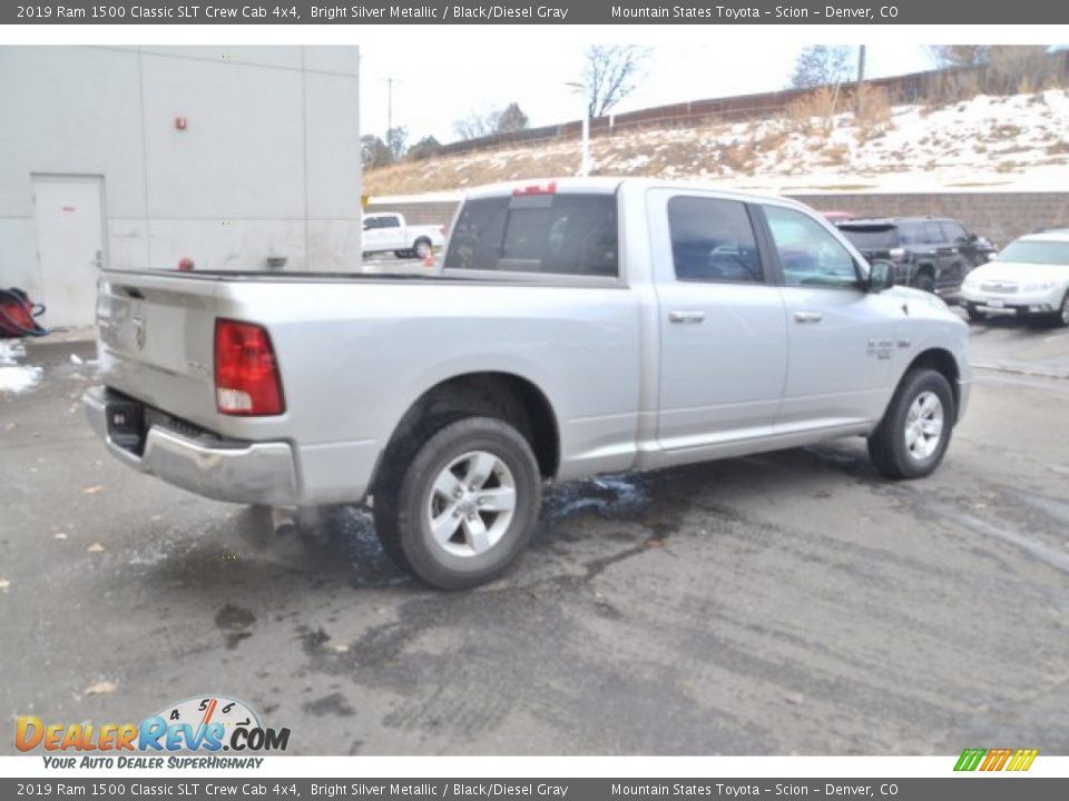 2019 Ram 1500 Classic SLT Crew Cab 4x4 Bright Silver Metallic / Black/Diesel Gray Photo #6