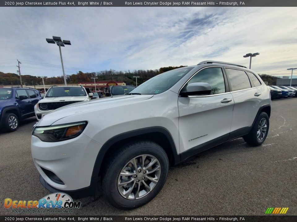 2020 Jeep Cherokee Latitude Plus 4x4 Bright White / Black Photo #1