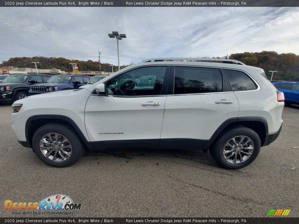 2020 Jeep Cherokee Latitude Plus 4x4 Bright White / Black Photo #2