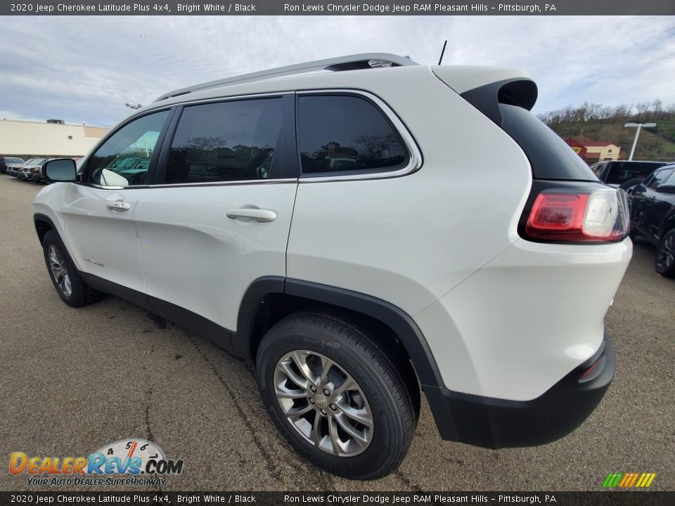 2020 Jeep Cherokee Latitude Plus 4x4 Bright White / Black Photo #3