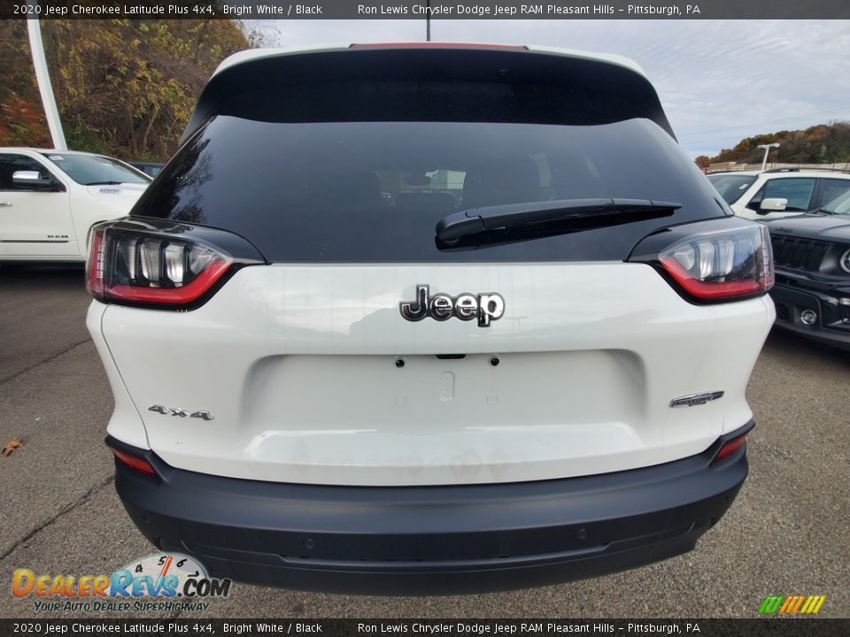 2020 Jeep Cherokee Latitude Plus 4x4 Bright White / Black Photo #4