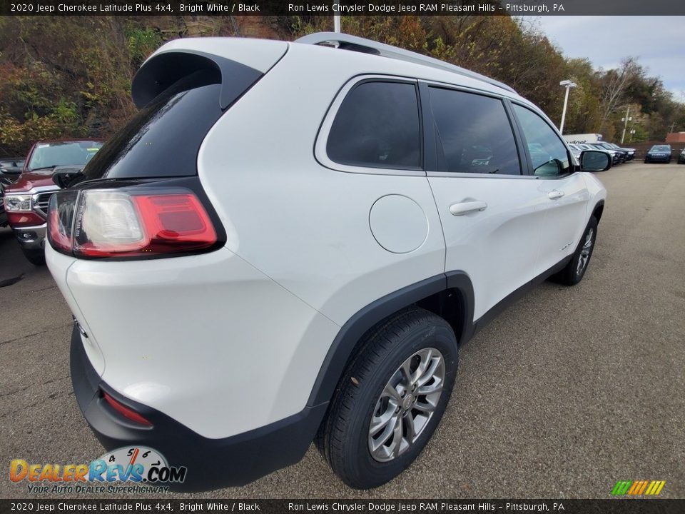 2020 Jeep Cherokee Latitude Plus 4x4 Bright White / Black Photo #6