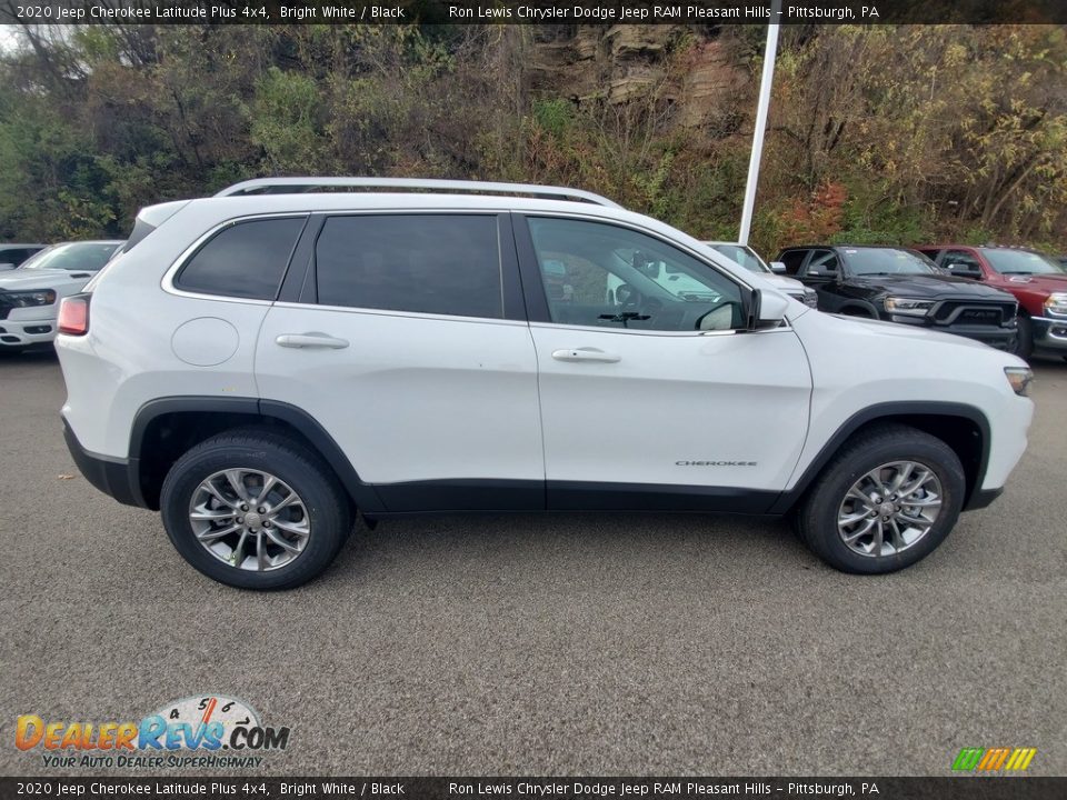 2020 Jeep Cherokee Latitude Plus 4x4 Bright White / Black Photo #7