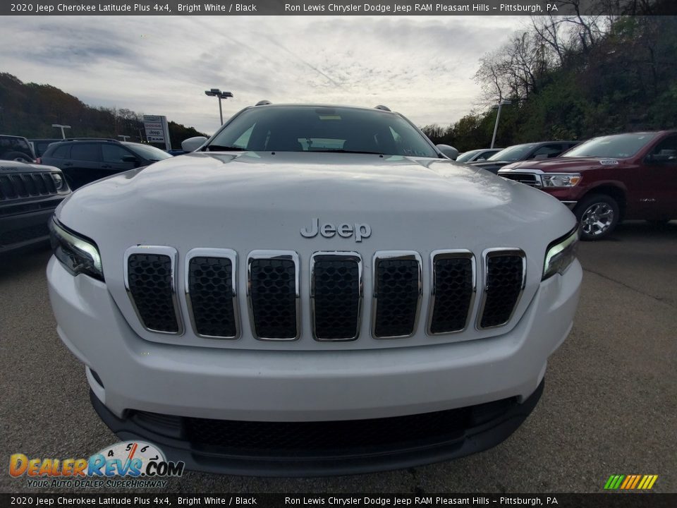 2020 Jeep Cherokee Latitude Plus 4x4 Bright White / Black Photo #9