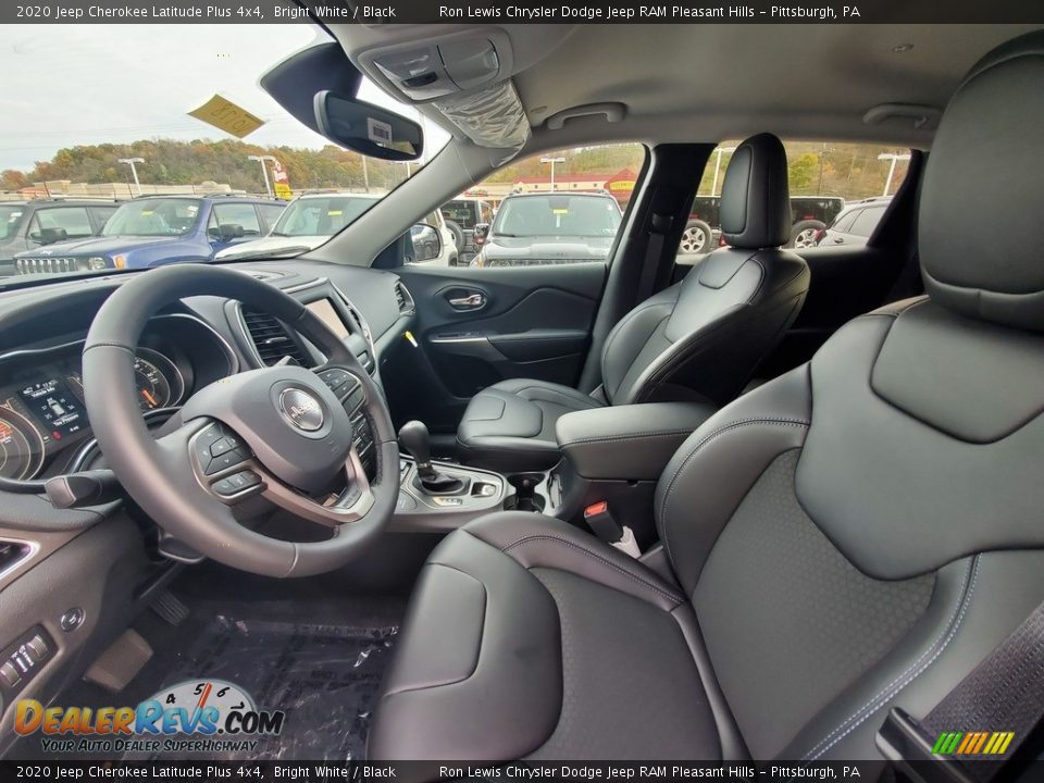 2020 Jeep Cherokee Latitude Plus 4x4 Bright White / Black Photo #11