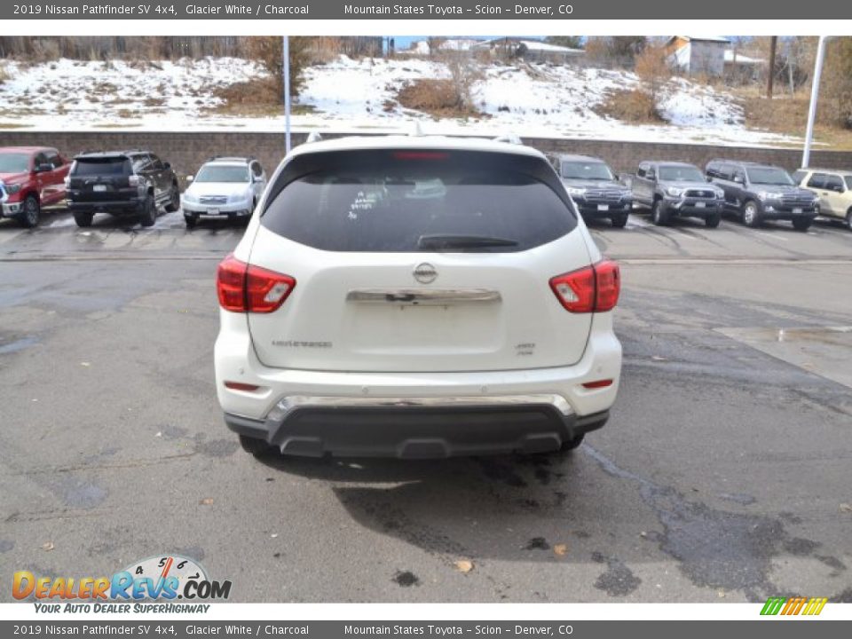 2019 Nissan Pathfinder SV 4x4 Glacier White / Charcoal Photo #5