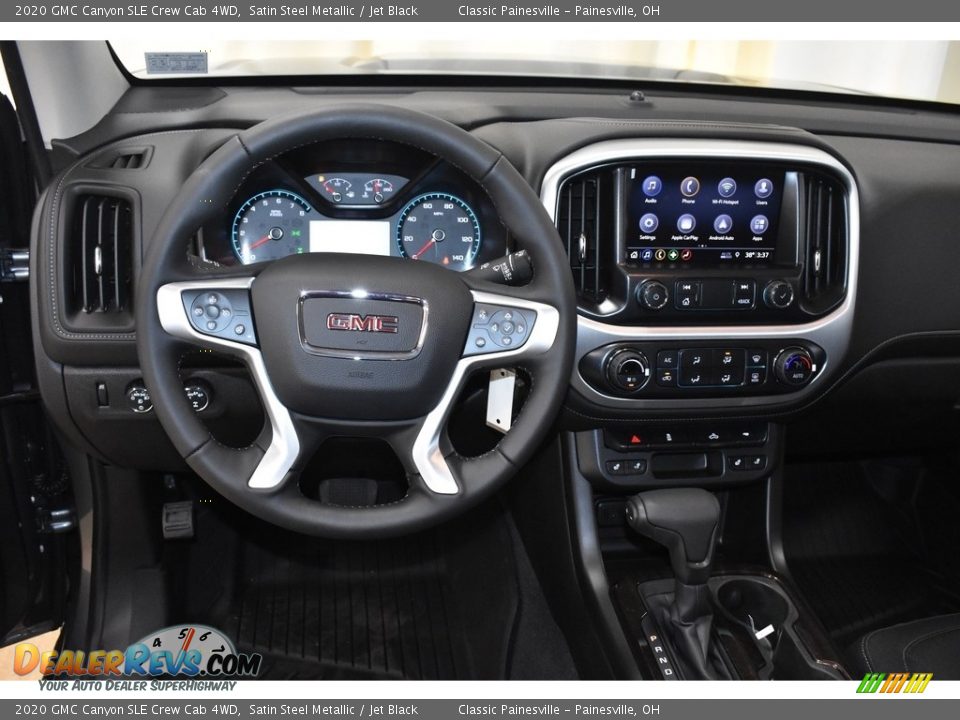 2020 GMC Canyon SLE Crew Cab 4WD Satin Steel Metallic / Jet Black Photo #8