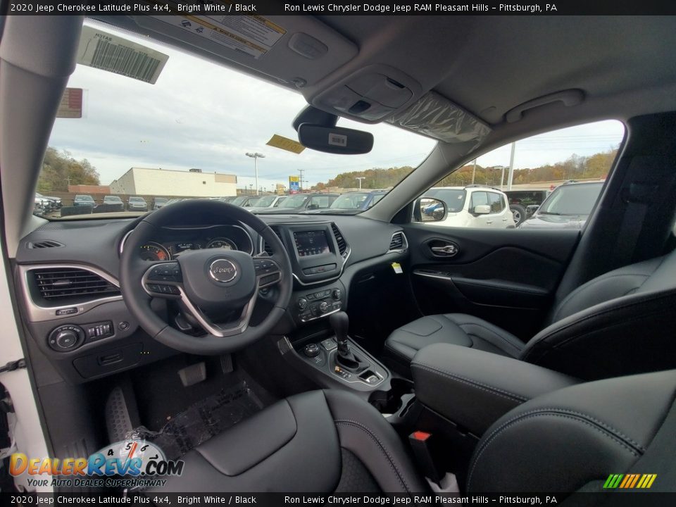 2020 Jeep Cherokee Latitude Plus 4x4 Bright White / Black Photo #13