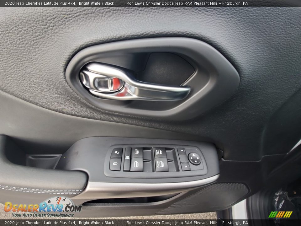2020 Jeep Cherokee Latitude Plus 4x4 Bright White / Black Photo #14