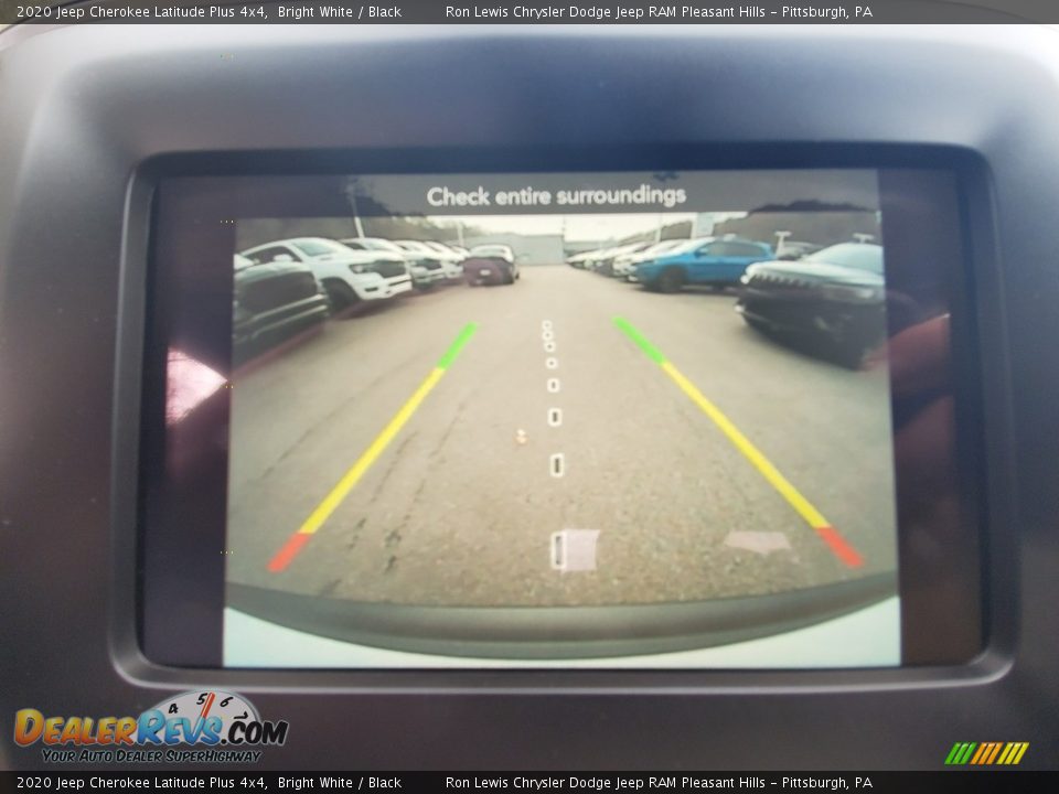 2020 Jeep Cherokee Latitude Plus 4x4 Bright White / Black Photo #16