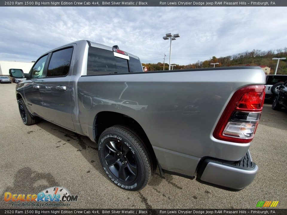 2020 Ram 1500 Big Horn Night Edition Crew Cab 4x4 Billet Silver Metallic / Black Photo #3