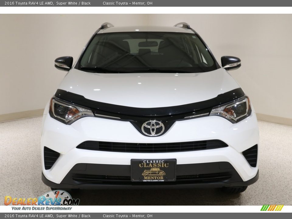 2016 Toyota RAV4 LE AWD Super White / Black Photo #2