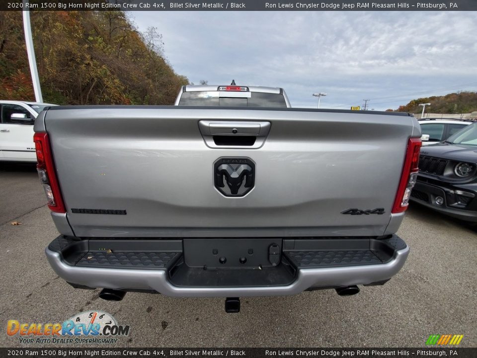 2020 Ram 1500 Big Horn Night Edition Crew Cab 4x4 Billet Silver Metallic / Black Photo #4