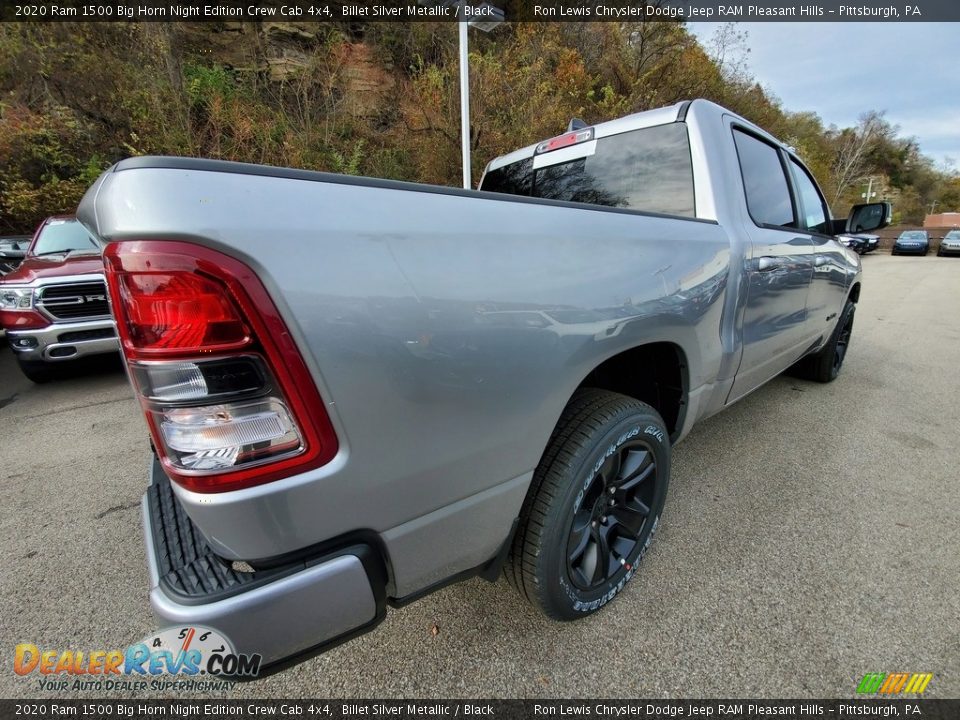 2020 Ram 1500 Big Horn Night Edition Crew Cab 4x4 Billet Silver Metallic / Black Photo #6