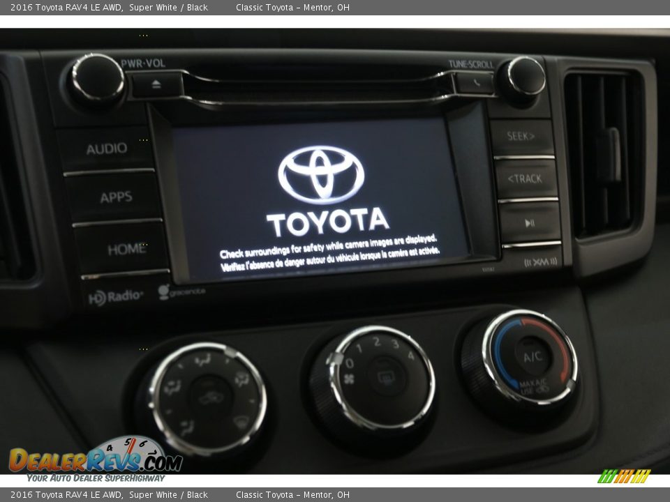 2016 Toyota RAV4 LE AWD Super White / Black Photo #9