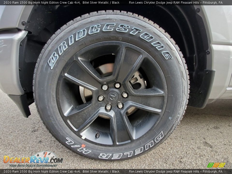 2020 Ram 1500 Big Horn Night Edition Crew Cab 4x4 Billet Silver Metallic / Black Photo #10