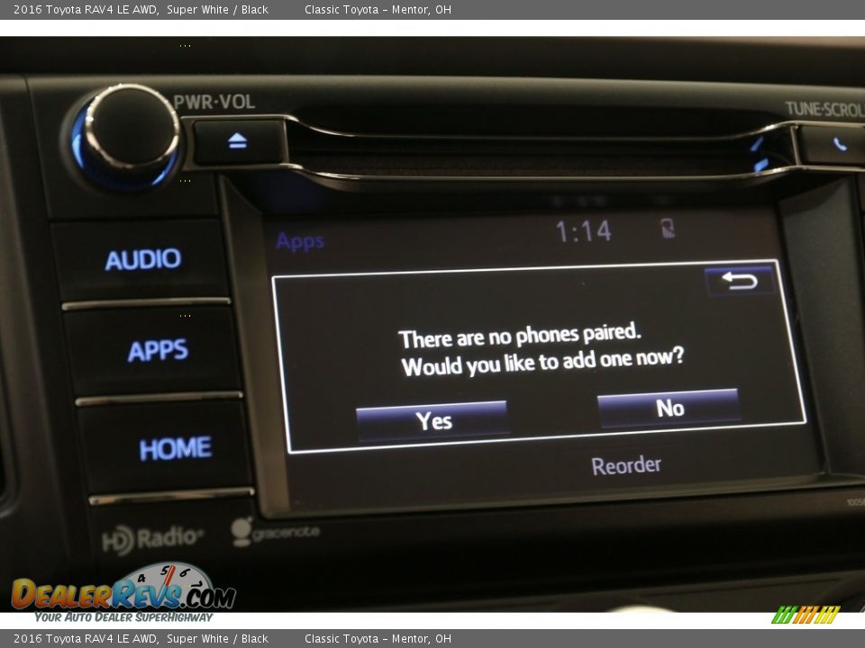 2016 Toyota RAV4 LE AWD Super White / Black Photo #13