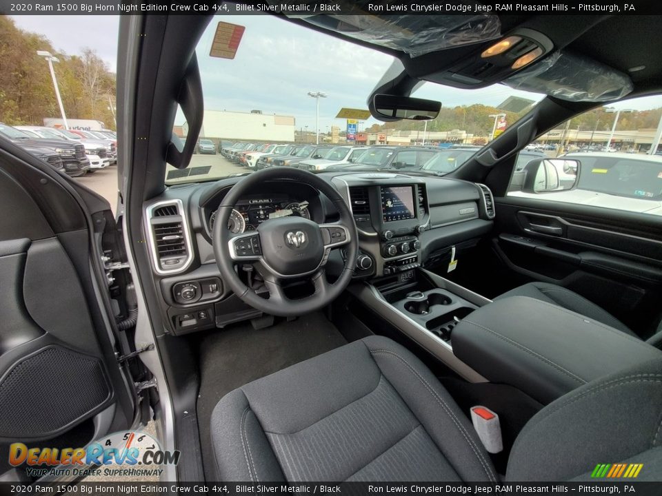 2020 Ram 1500 Big Horn Night Edition Crew Cab 4x4 Billet Silver Metallic / Black Photo #13
