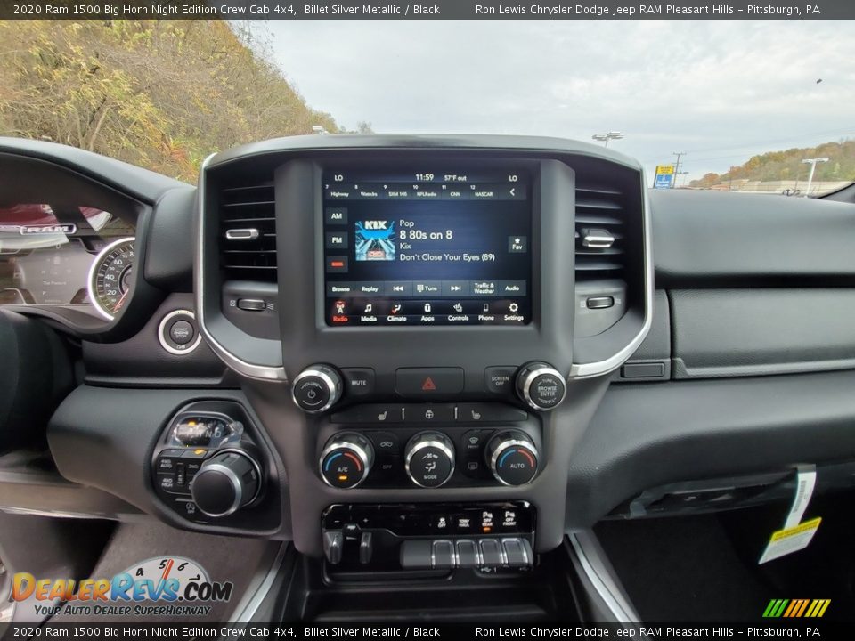 2020 Ram 1500 Big Horn Night Edition Crew Cab 4x4 Billet Silver Metallic / Black Photo #17