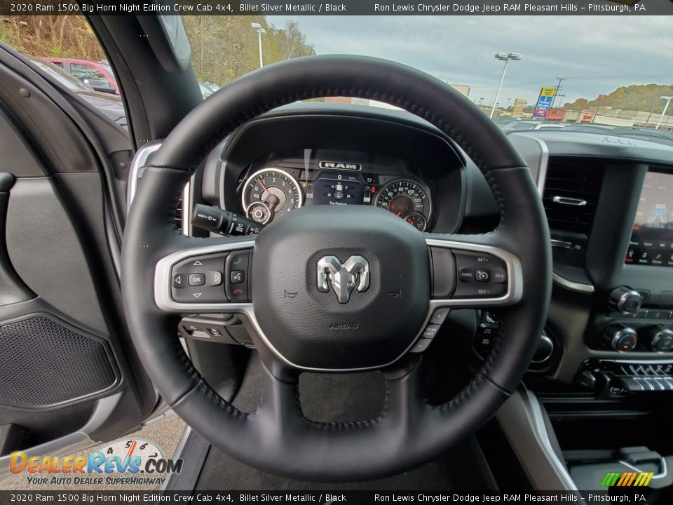 2020 Ram 1500 Big Horn Night Edition Crew Cab 4x4 Billet Silver Metallic / Black Photo #18