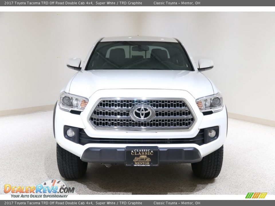 2017 Toyota Tacoma TRD Off Road Double Cab 4x4 Super White / TRD Graphite Photo #2
