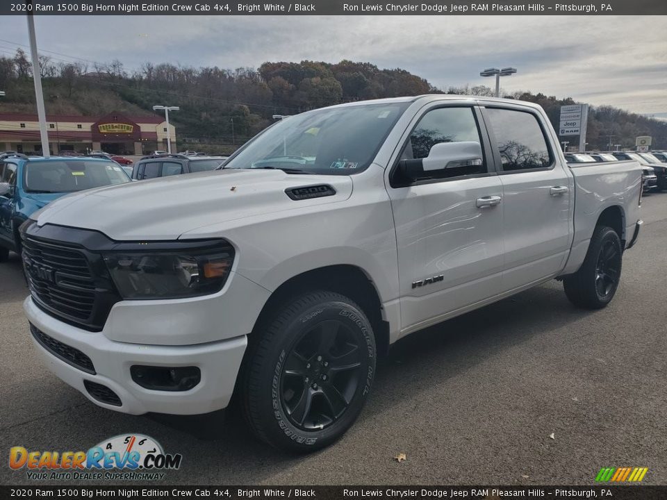 2020 Ram 1500 Big Horn Night Edition Crew Cab 4x4 Bright White / Black Photo #1