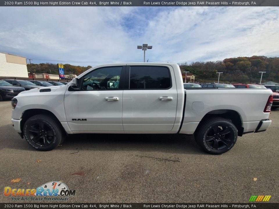 2020 Ram 1500 Big Horn Night Edition Crew Cab 4x4 Bright White / Black Photo #2
