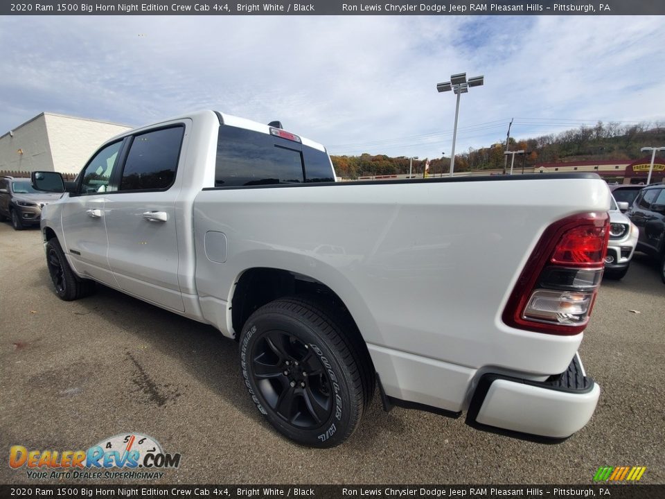 2020 Ram 1500 Big Horn Night Edition Crew Cab 4x4 Bright White / Black Photo #3