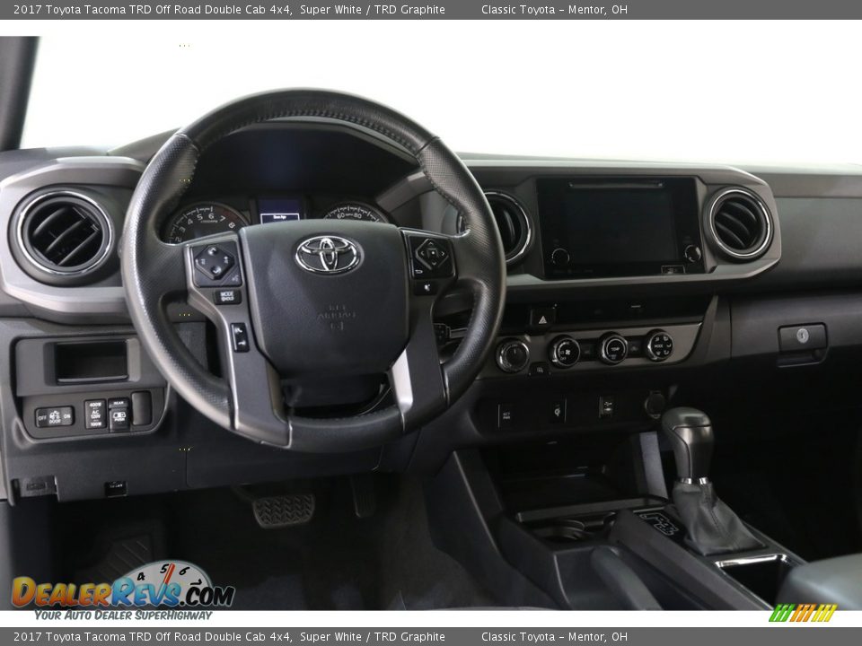 2017 Toyota Tacoma TRD Off Road Double Cab 4x4 Super White / TRD Graphite Photo #6