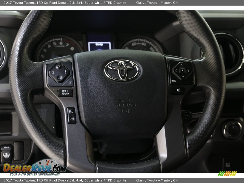 2017 Toyota Tacoma TRD Off Road Double Cab 4x4 Super White / TRD Graphite Photo #7