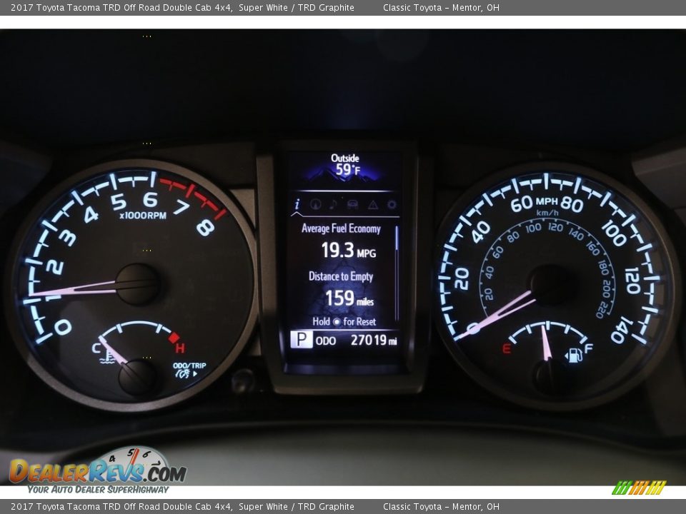 2017 Toyota Tacoma TRD Off Road Double Cab 4x4 Super White / TRD Graphite Photo #8