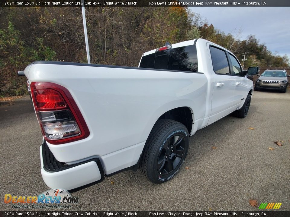 2020 Ram 1500 Big Horn Night Edition Crew Cab 4x4 Bright White / Black Photo #6